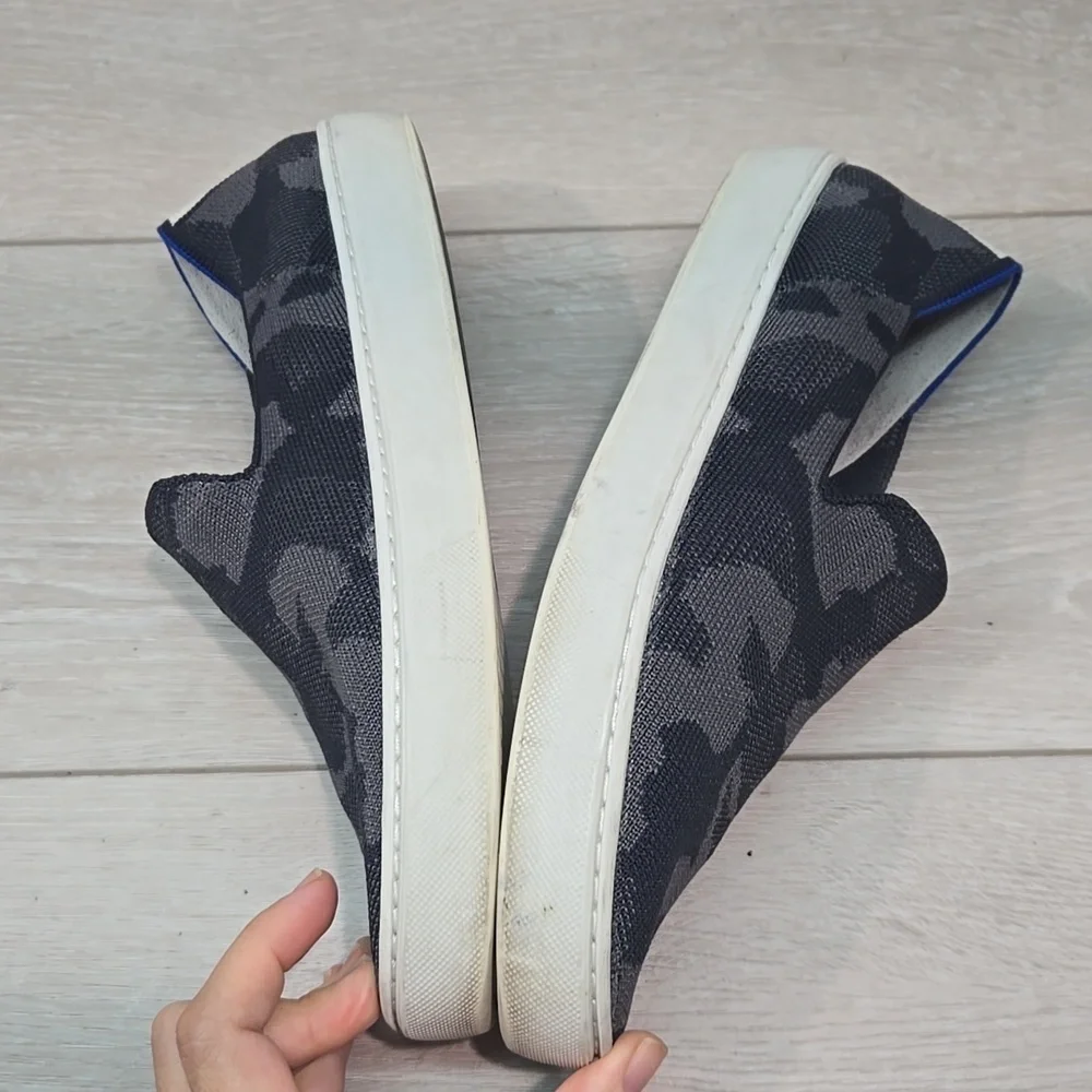 Rothy's Women Camouflage Slip-On Sneakers Loafers Shoes Sz 8.5